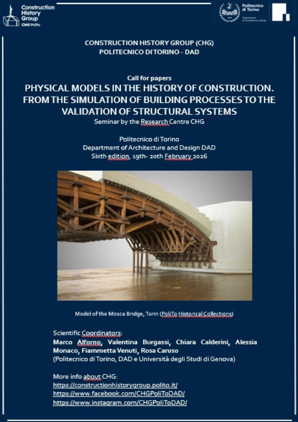 CALL FOR PAPERS (deadline 30 September 2025) 19th-20th February, 2026 – Politecnico di Torino (Valentino Castle)